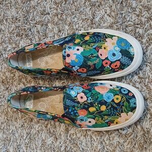 Keds Rifle Paper Co Women’s Size 5 1/3 Shoe Garden Party Floral Slip-On
